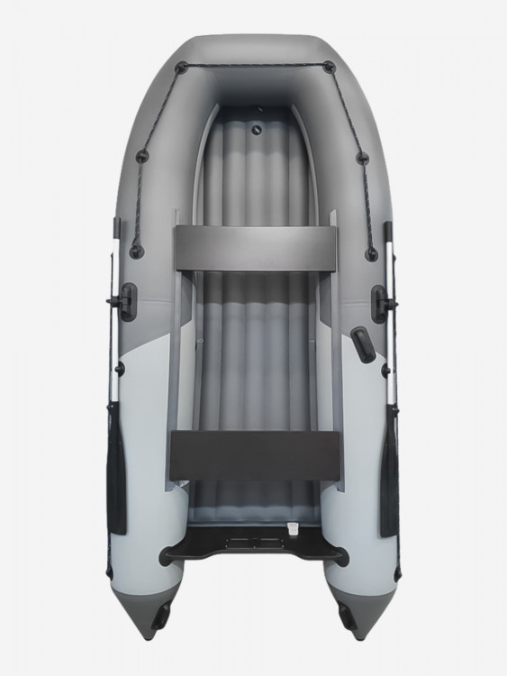 Надувная ПВХ лодка НДНД Grouper 350, серо-графитовый
