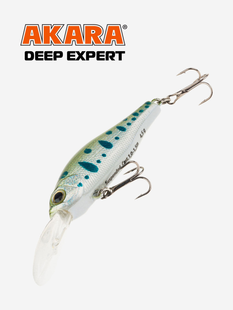 Воблер Akara Deep Expert суспендер, на окуня, щуку, голавля 50 мм. 4,5 гр. A156