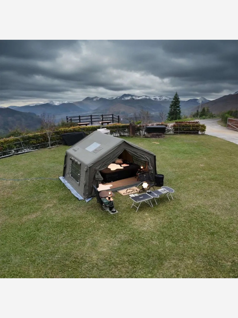 Надувная палатка Coody 10 Green 2–6 человек