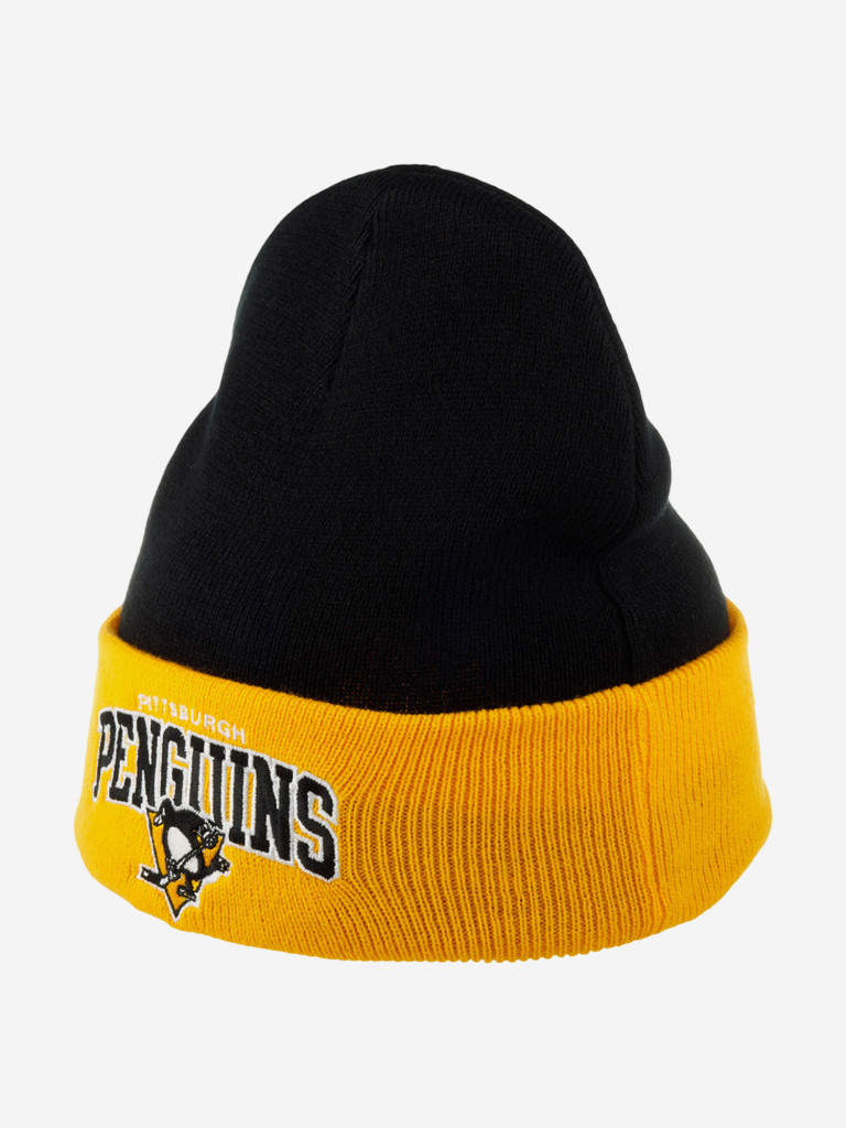 Шапка с отворотом MITCHELL NESS EU349-ARCHED-BLK Pittsburgh Penguins NHL (черный)
