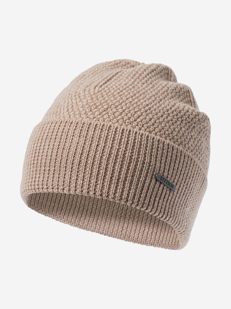Шапка с отворотом STETSON 8599396 BEANIE MERINO WOOL