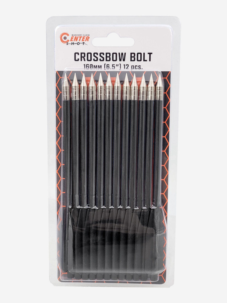 Дротики Centershot для арбалетов-пистолетов пластиковые черные (12 шт.)