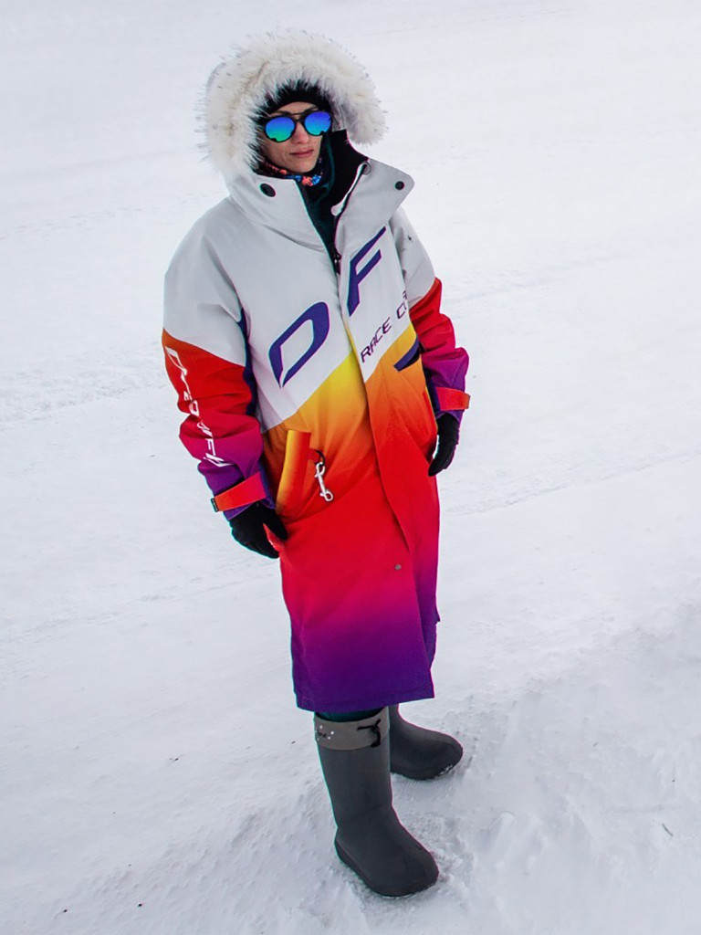 Плащ зимний женский снегоходный Dragonfly RACE COAT WINTER SUNSET 2025