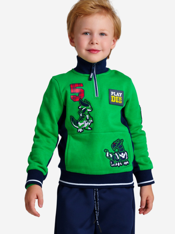Толстовка для мальчиков PlayToday зеленый;тёмно-синий цвет — купить за 888 руб. со скидкой 56 %, отзывы в интернет-магазине Спортмастер (Нет в наличии)