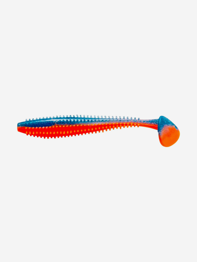 Мягкая приманка Helios Shaggy, 5,12'' / 13 см, Star Blue & Orange, 5 шт (HS-18-044)