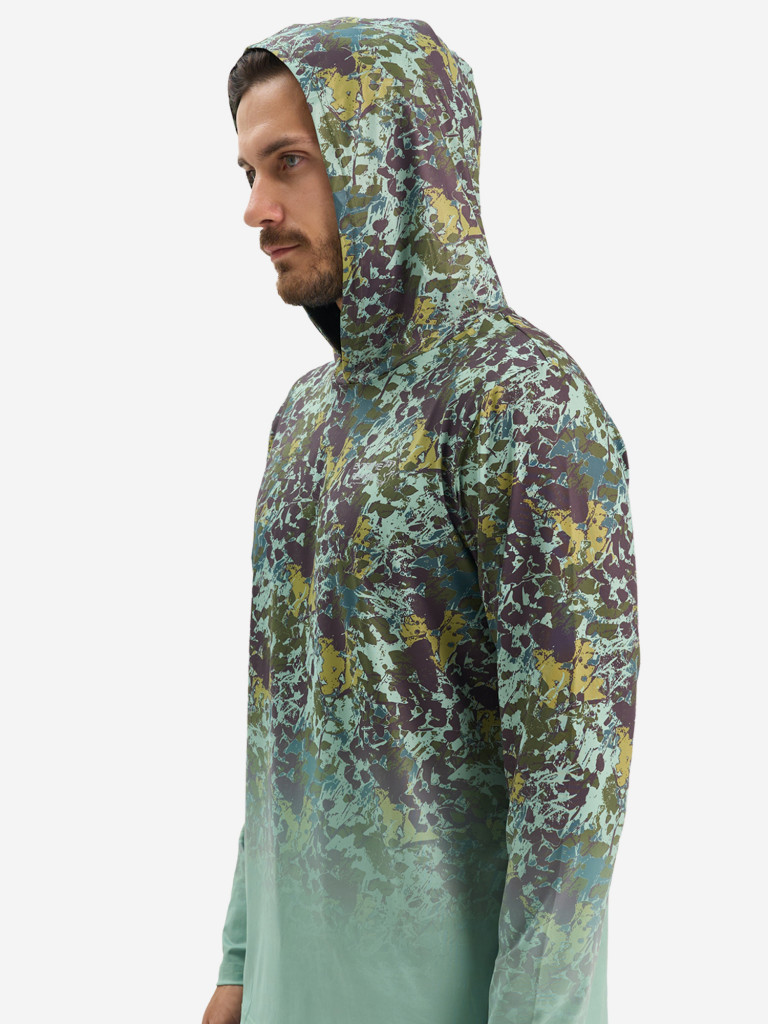 Лонгслив мужской Extreme Fishing ADD-G706H для рыбалки, с капюшоном, UPF50+ с защитой от насекомых