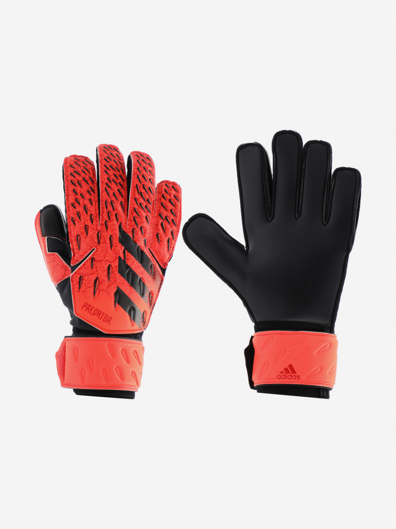 фото Перчатки вратарские adidas predator match, красный