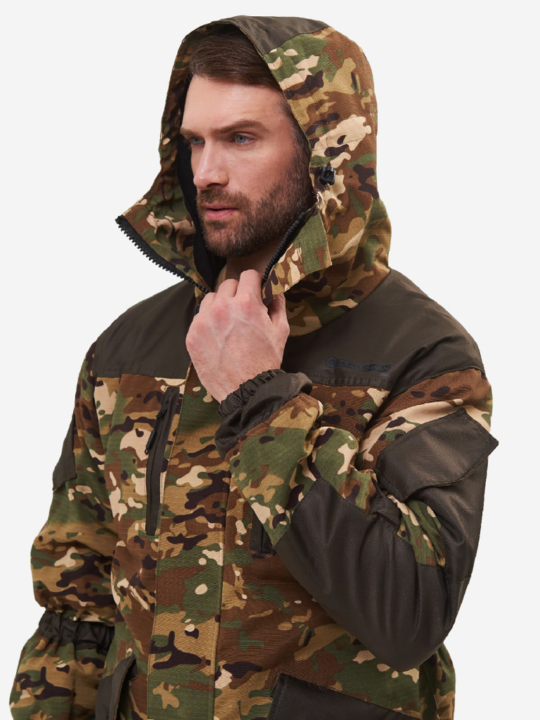 Костюм мужской Huntsman Горка-5 демисезонный ветровлагозащитный из смесовой ткани рипстоп для охоты и рыбалки