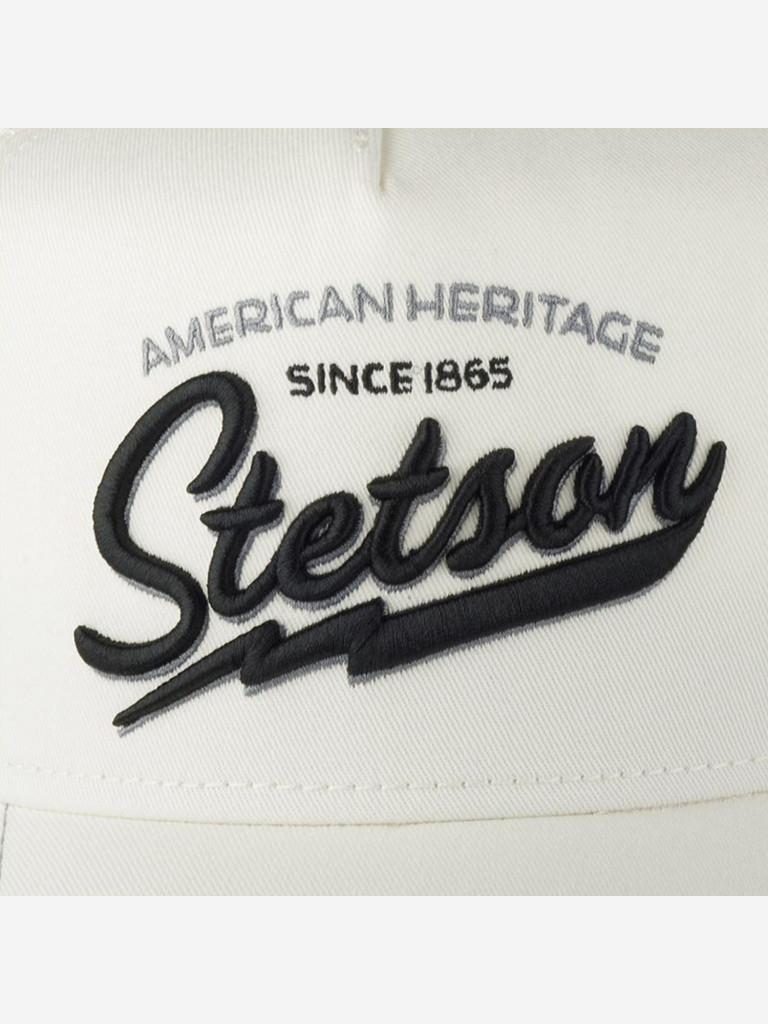 Бейсболка с сеточкой STETSON 7751171 TRUCKER CAP AMERICAN HERITAGE CLASSIC (белый)