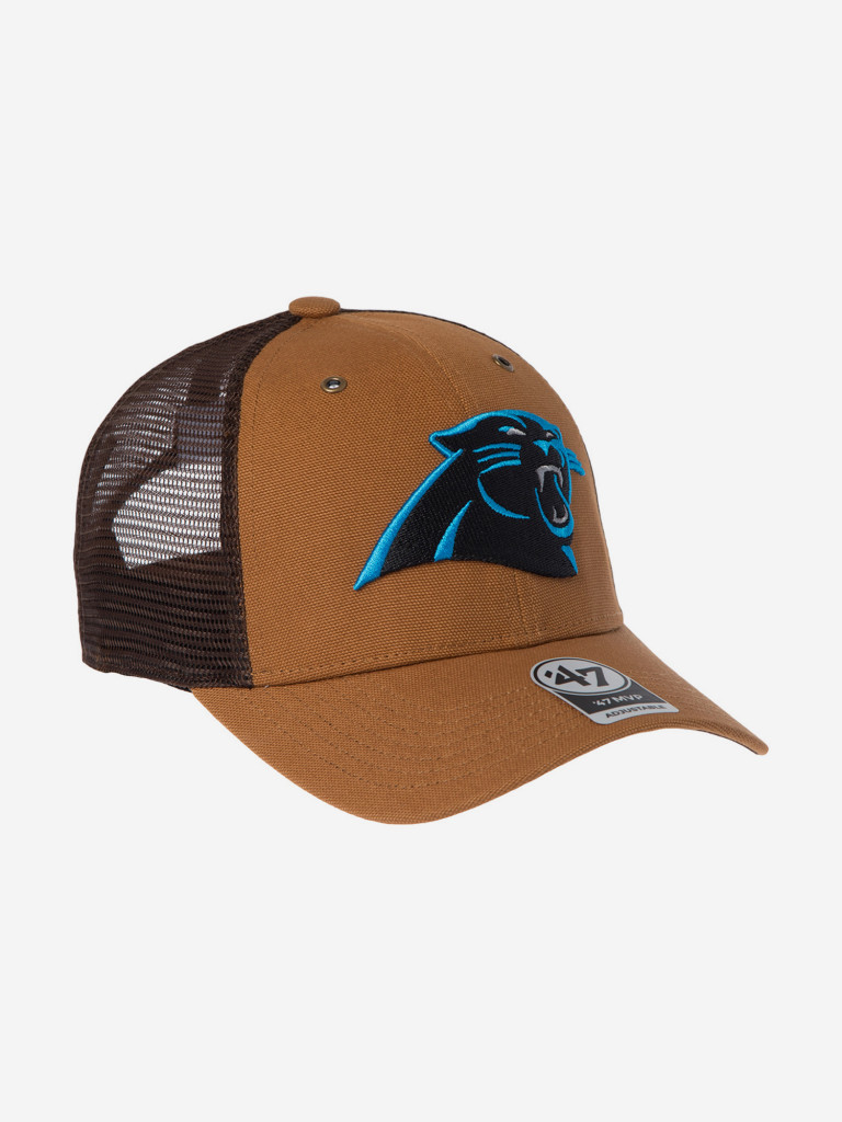 Бейсболка с сеточкой 47 BRAND Carhartt collab Carolina Panthers NFL (коричневый)