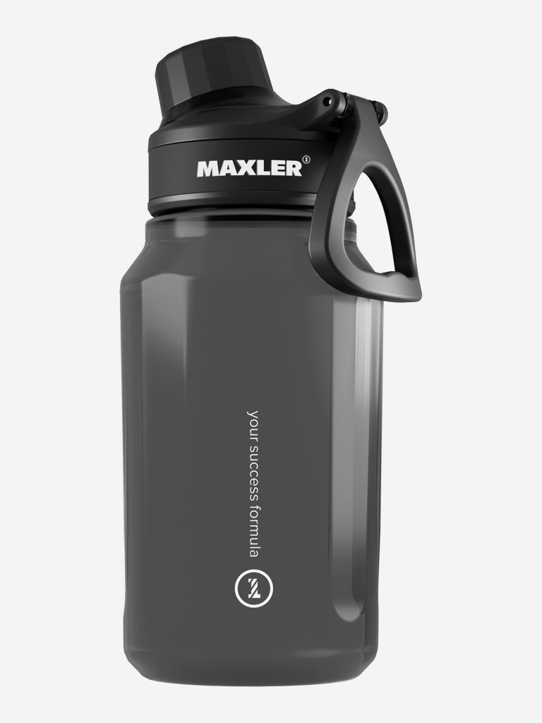 Бутылка для воды шейкер спортивный для протеина и спортивного питания Maxler, 750 мл, черный