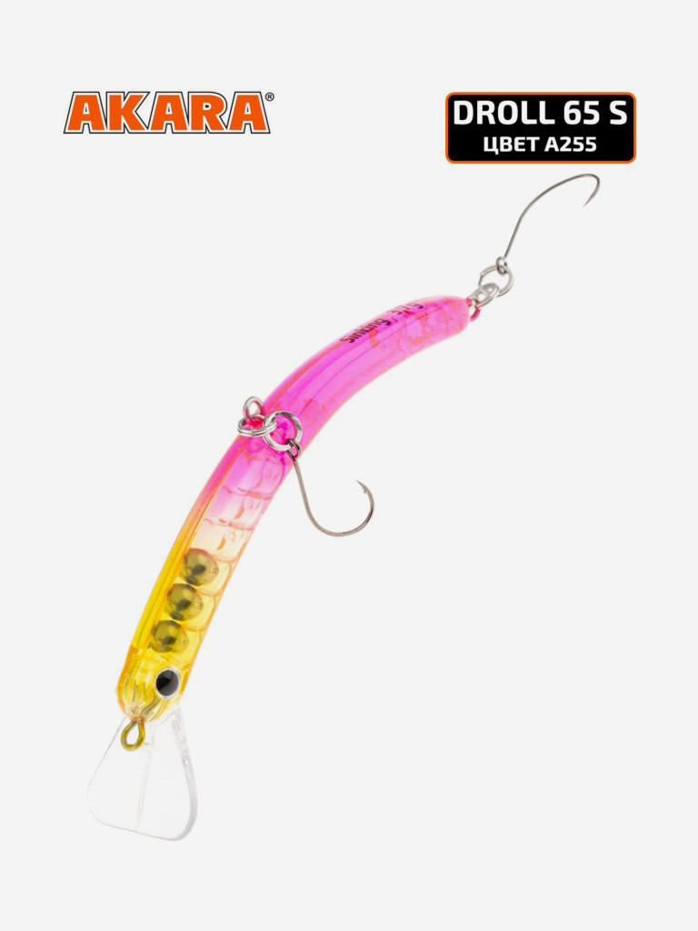 Воблер Akara Droll 65S минноу тонущий на форель 3,7гр A255