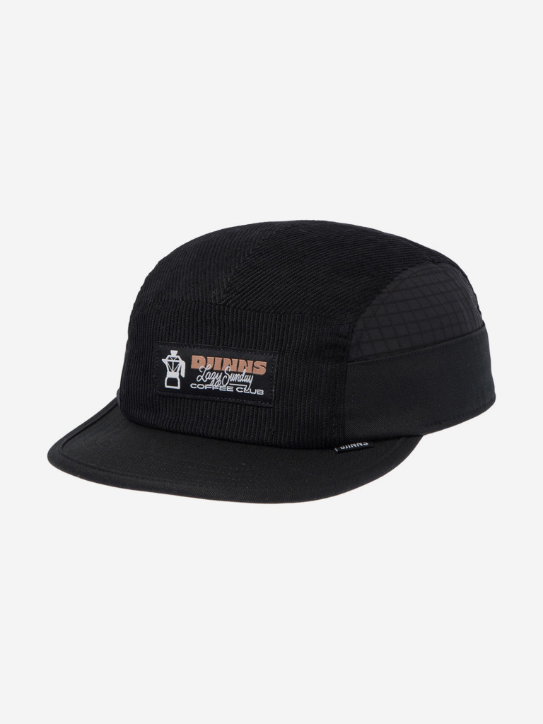 Бейсболка пятипанелька DJINNS 5P Soft Flat Cap Sunday Coffee Cord (черный)
