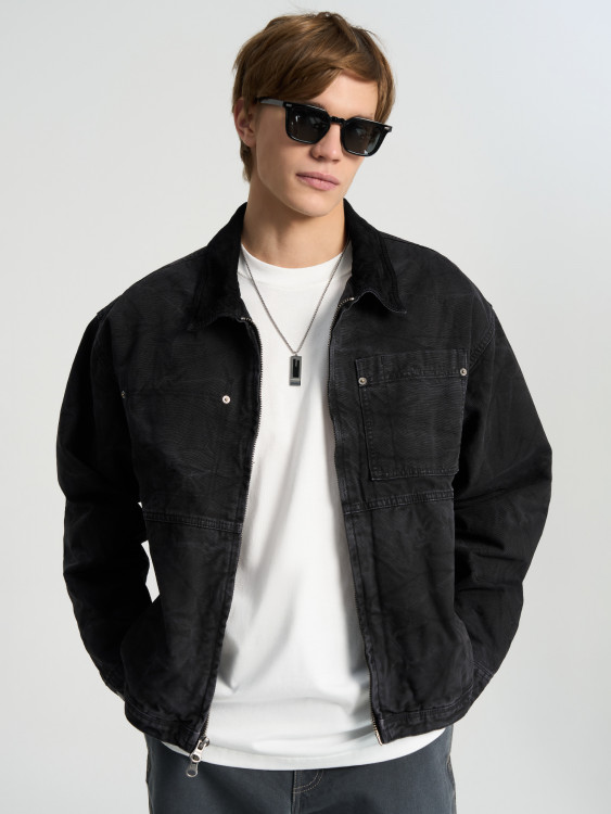 Легкая куртка мужская Vans Nico Cropped Chore Canvas Jacket