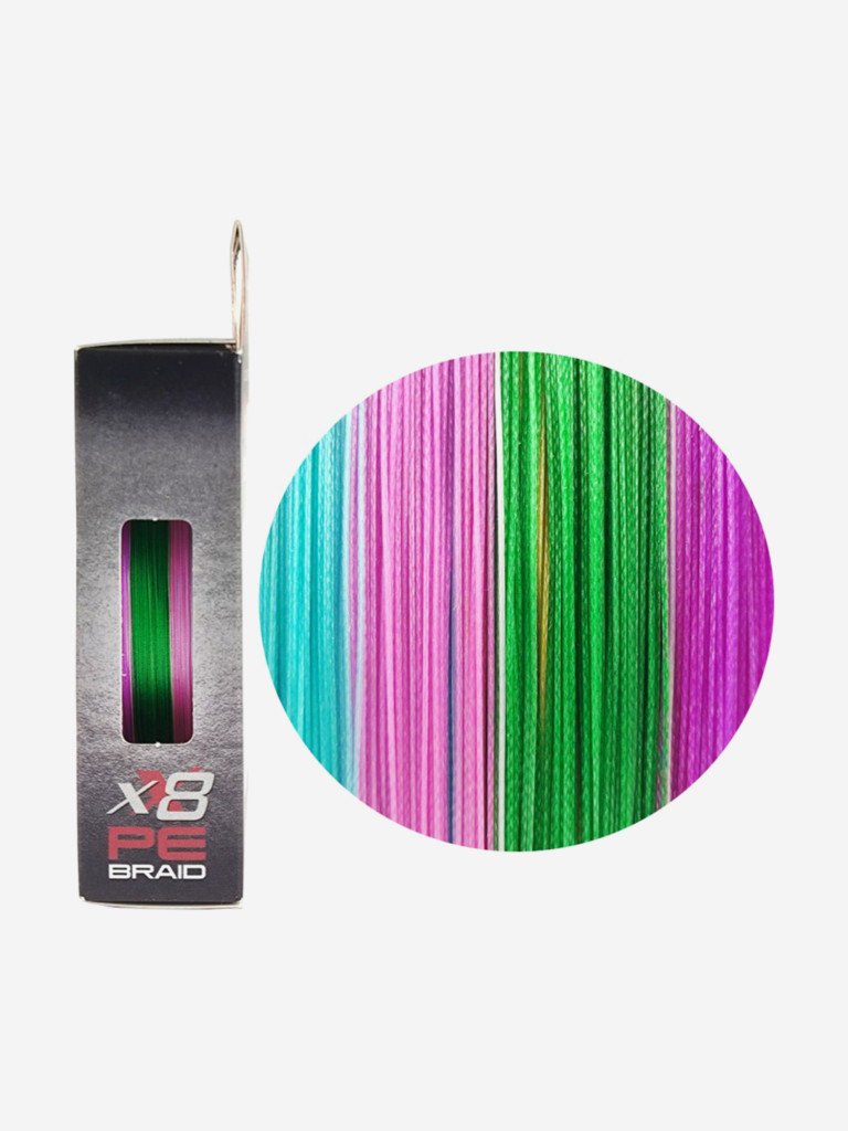 Шнур X8 150м Multicolor 0,10мм 6,8кг/15lb