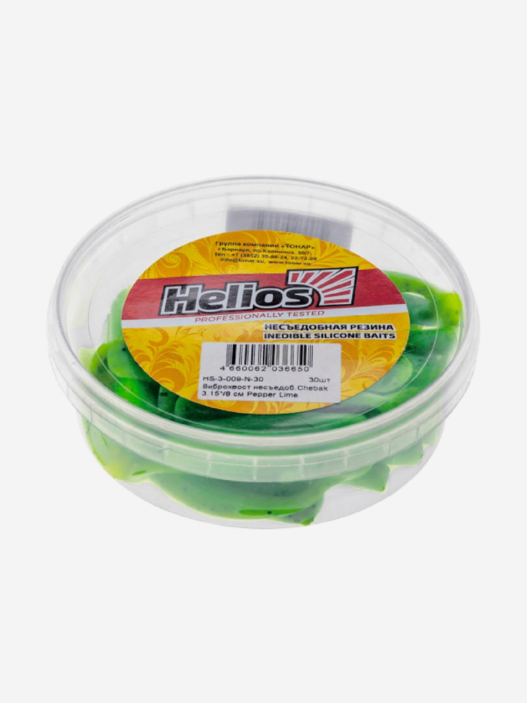 Мягкая приманка Helios Chebak, 3,15'' / 8 см, Pepper Lime, 30 шт (HS-3-009-N-30)