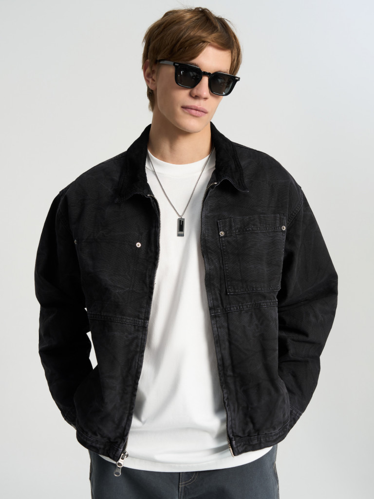 Легкая куртка мужская Vans Nico Cropped Chore Canvas Jacket