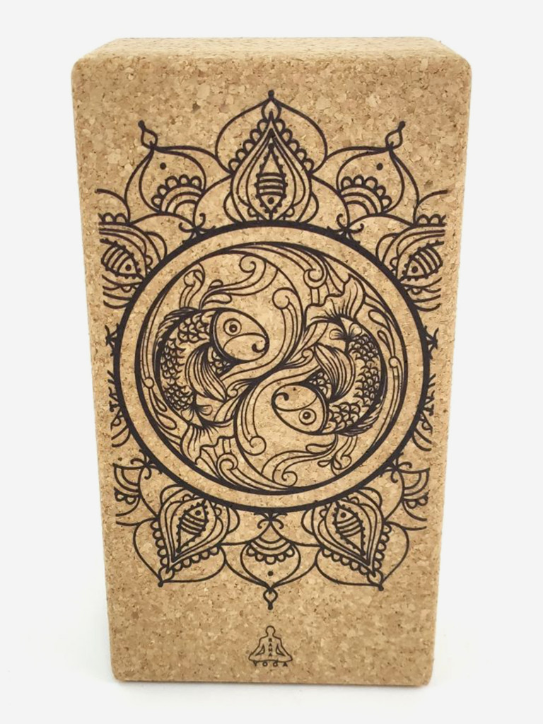 Кирпич для йоги из пробки RamaYoga Zodiac Collection Испания 0.45 Рыбы