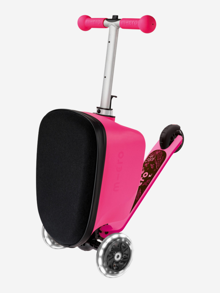 Чемокат для детей Micro Luggage Junior LED с наклейками