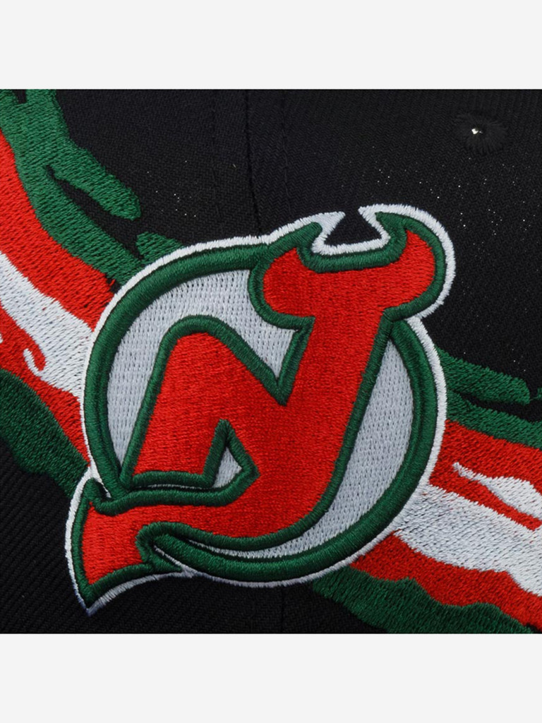 Бейсболка с прямым козырьком MITCHELL NESS 6HSSSH22087-NJDBLCK New Jersey Devils NHL