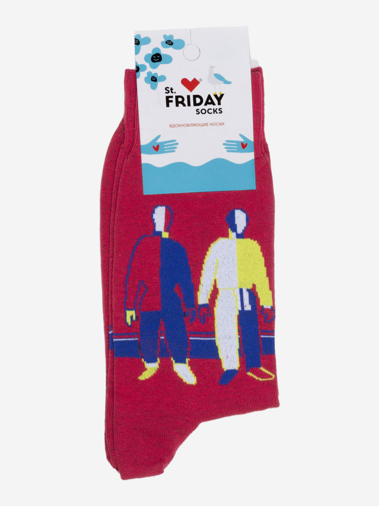 Носки St.Friday Socks x Русский Музей - Спортсмены - Малевич  красный/синий/белый цвет — купить за 449 руб. со скидкой 10 %, отзывы в  интернет-магазине Спортмастер