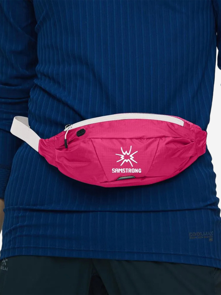 Поясная сумка SAMSTRONG B0268 WAIST BAG 1,5, розово-красный