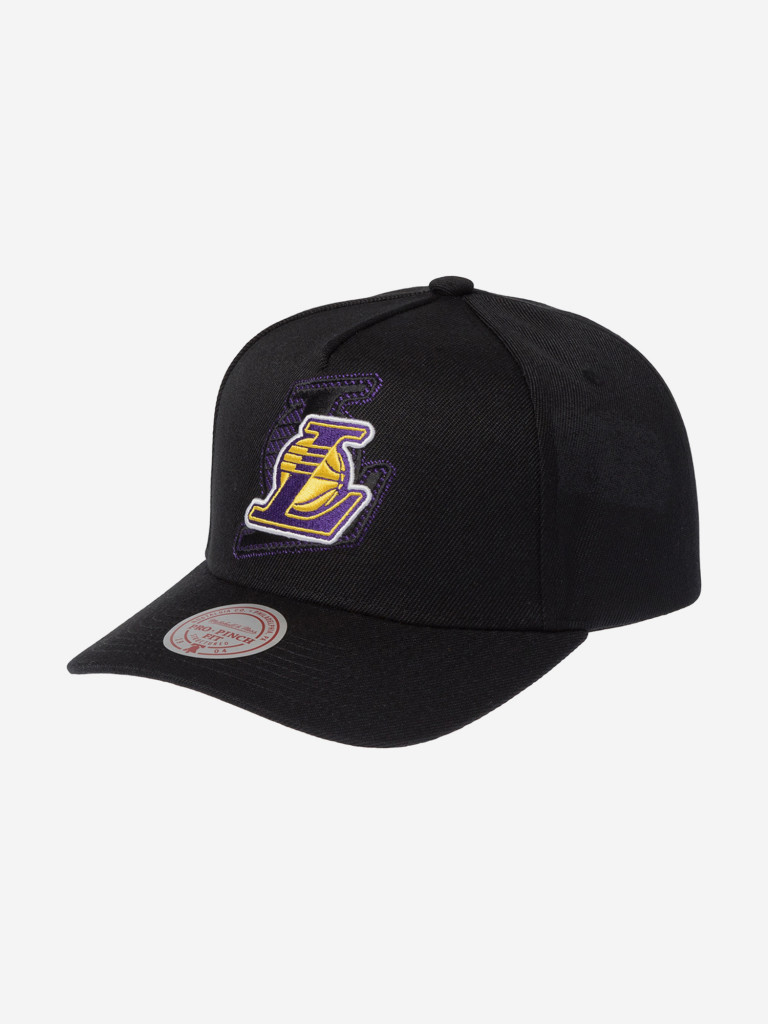 Бейсболка MITCHELL NESS HP12813-LALBLCK Los Angeles Lakers NBA
