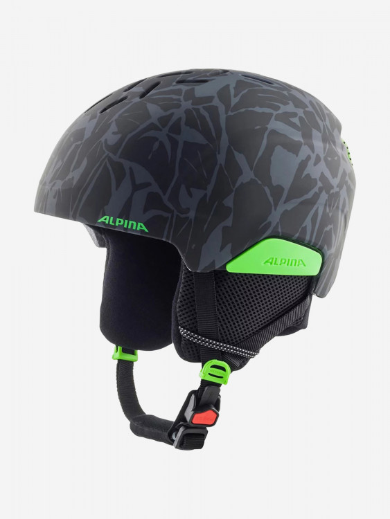Горнолыжный шлем Alpina Pizi Black-Green Camo Matt