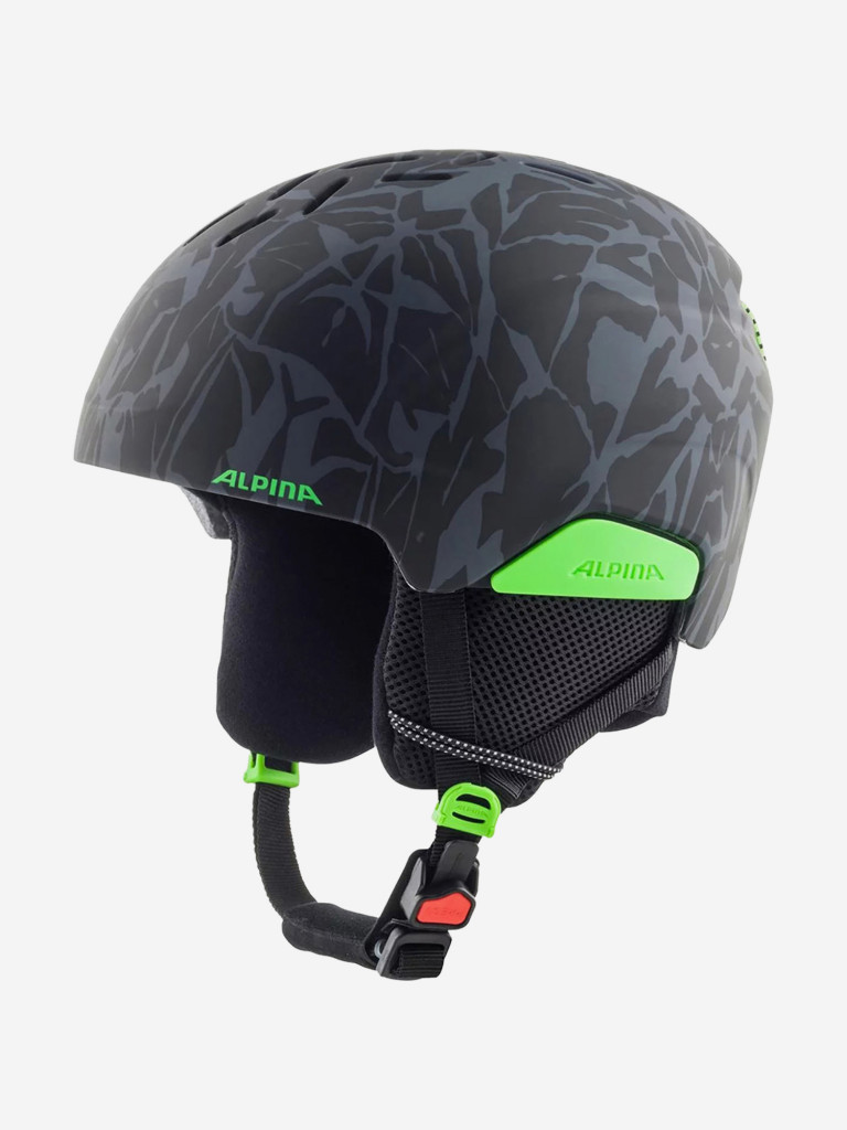 Горнолыжный шлем Alpina Pizi Black-Green Camo Matt