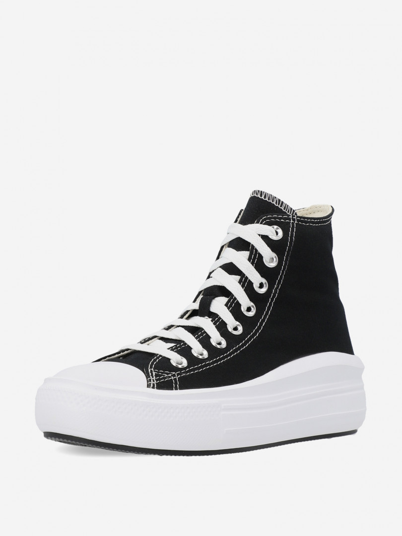 фото Кеды женские converse chuck taylor all star move, черный