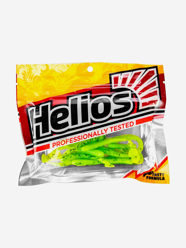 Мягкая приманка Helios Liny Catcher, 2,35'' / 6 см, Pepper Lime, 12 шт (HS-5-009)