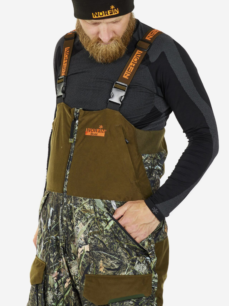 Костюм зимний Norfin BOAR CAMO (куртка+полукомбинезон) для рыбалки и охоты