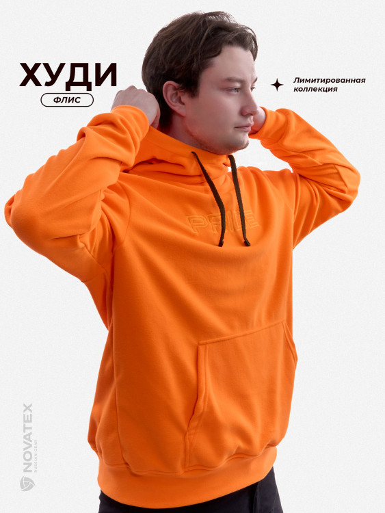 Толстовка флисовая для охоты и рыбалки PRIDE, оранжевый