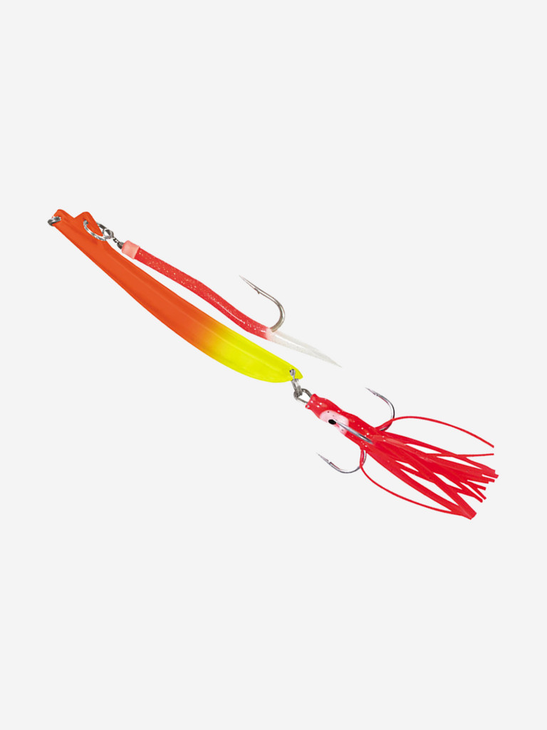 Пилькер Stinger BiColor Pilk 1000 g/грамм #6 Fl.Or-Yell/GLOW #10 (приманка для морской рыбалки)
