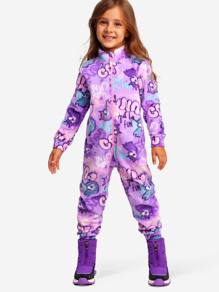 Комбинезон флисовый для девочек PlayToday