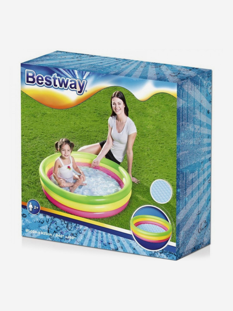 Детский круглый бассейн Bestway 51104 (102х25см) 62 л