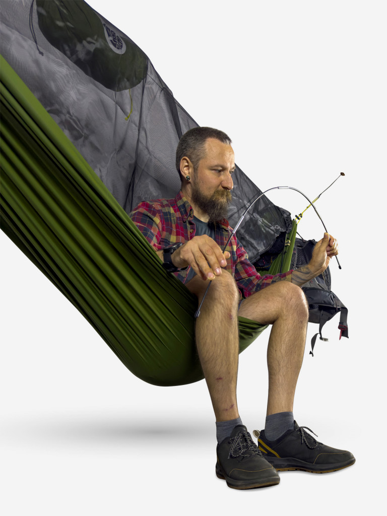 Гамак ЧиллСкилл Повеса Олива 335x165