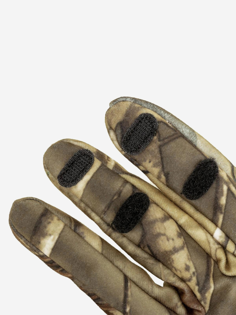 Перчатки для рыбалки и охоты утепленные Helios STRIKER КМФ на липучке