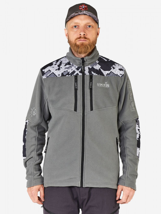 Толстовка флисовая Norfin GLACIER для рыбалки и охоты