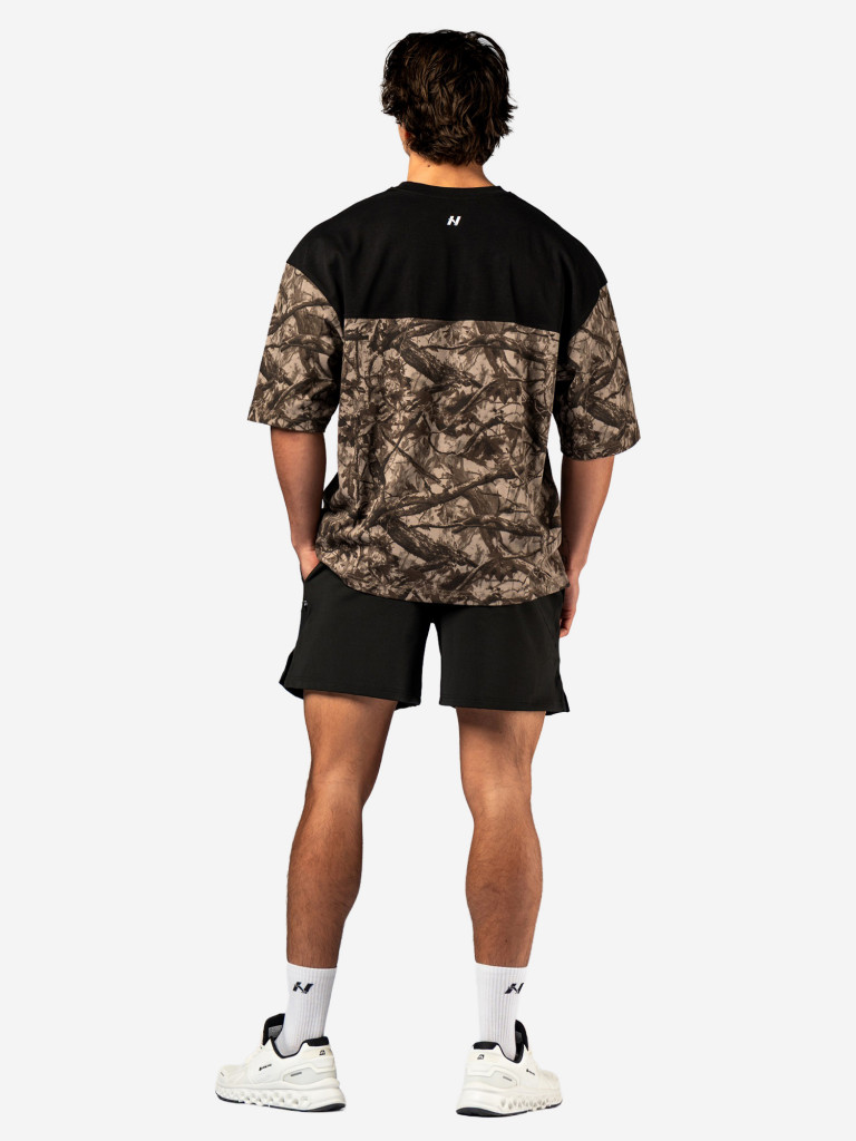 Футболка мужская спортивная NEBBIA Oversized Tee POWER 898 Light brown camo