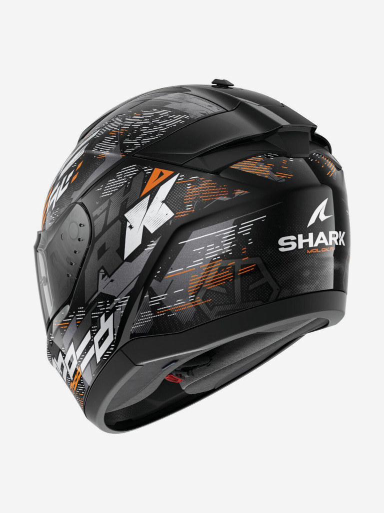 Мотошлем интеграл Shark RIDILL 2 MOLOKAI Black/Silver/Orange