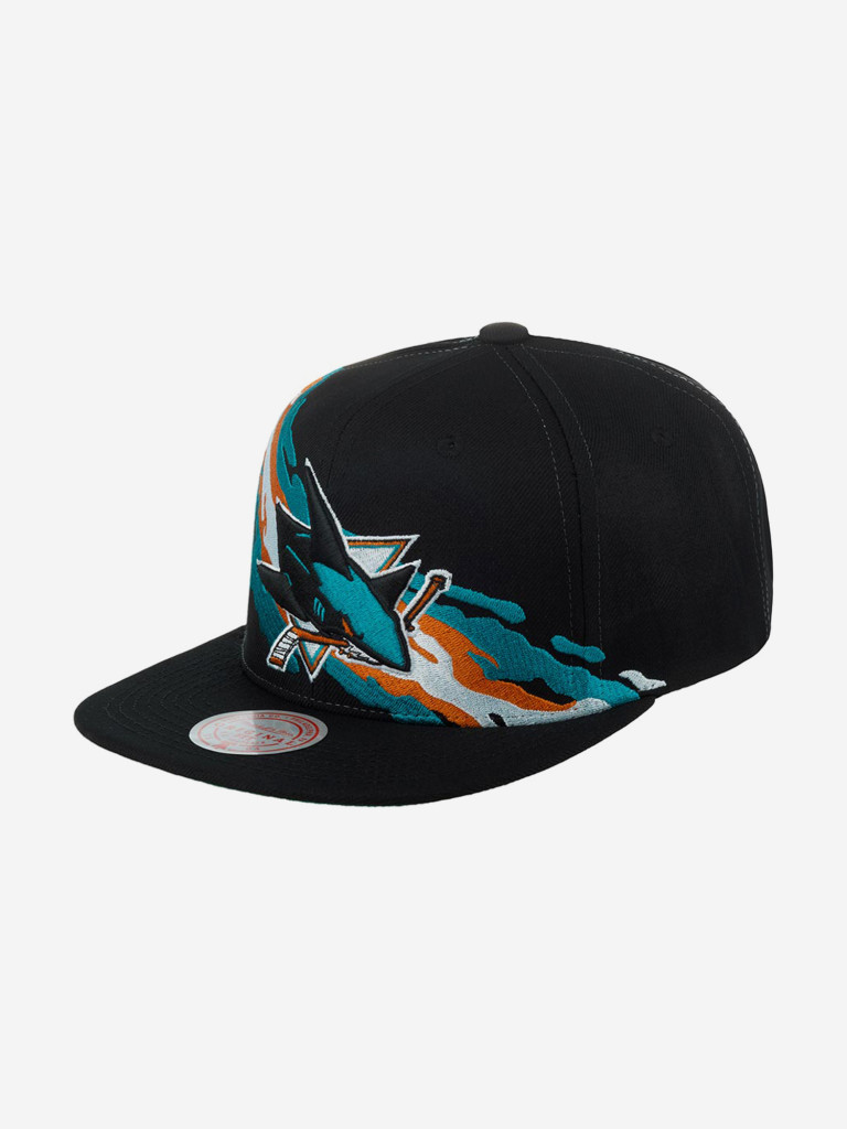 Бейсболка с прямым козырьком MITCHELL NESS 6HSSSH22087-SJSBLCK San Jose  Sharks NHL (черный)