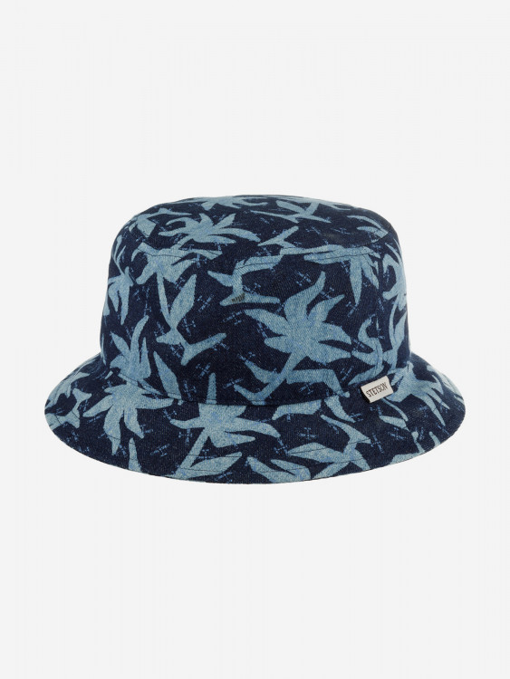 Панама STETSON 1811918 BUCKET DENIM PRINT (синий)