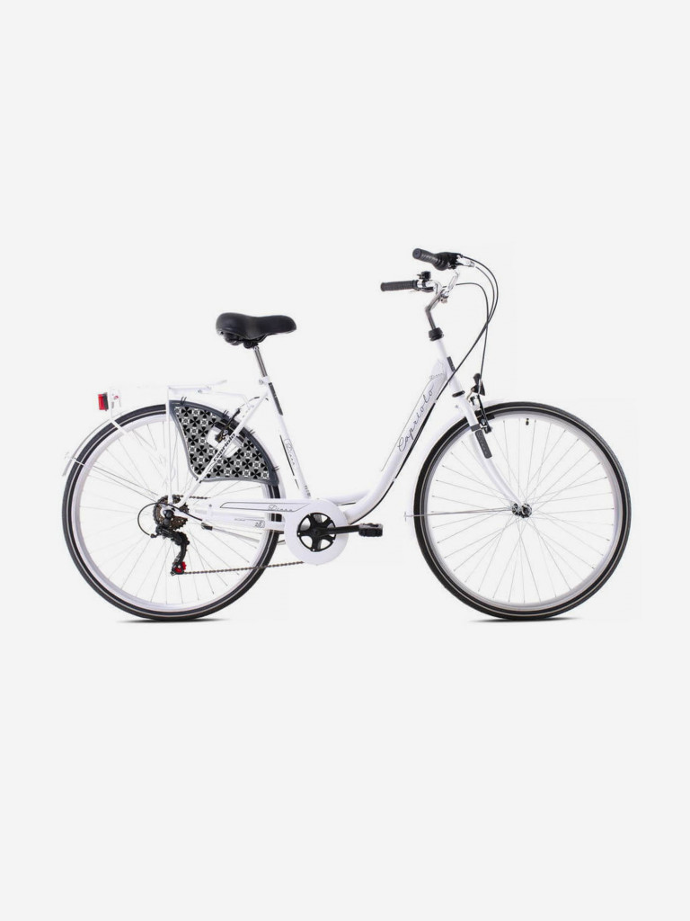 Велосипед CAPRIOLO CITY DIANA STEEL (1 X 6), рама сталь 18'', колёса 28'' (белый)