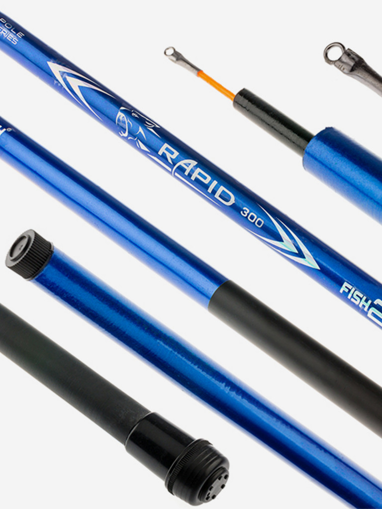 Удилище телескопическое стеклопластиковое д/с Fish2Fish Rapid New (10-40) 5,0 м Blue б/к