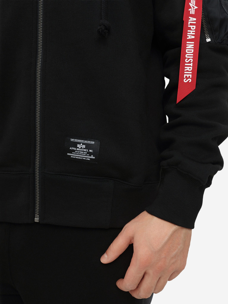 Толстовка с капюшоном на молнии Utility Pocket Full Zip Up Alpha Industries