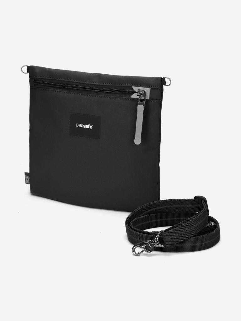 Сумка антивор Pacsafe GO crossbody pouch, черная смола, 3,5 л.