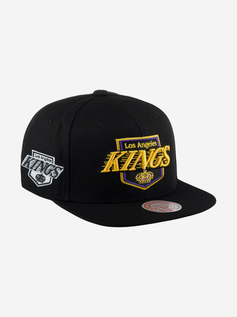 Бейсболка с прямым козырьком MITCHELL NESS 6HSSDX22015-LAKBLCK Los Angeles Kings NHL