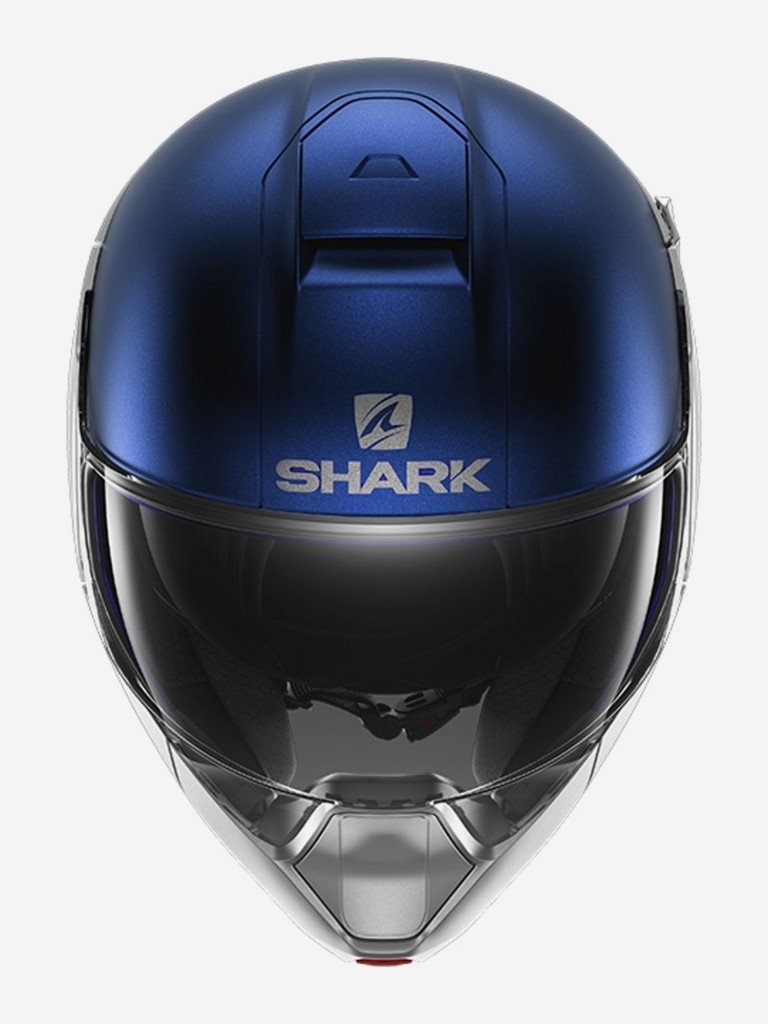 Мотошлем модуляр SHARK EVOJET DUAL BLANK Mat Silver/Blue/Silver