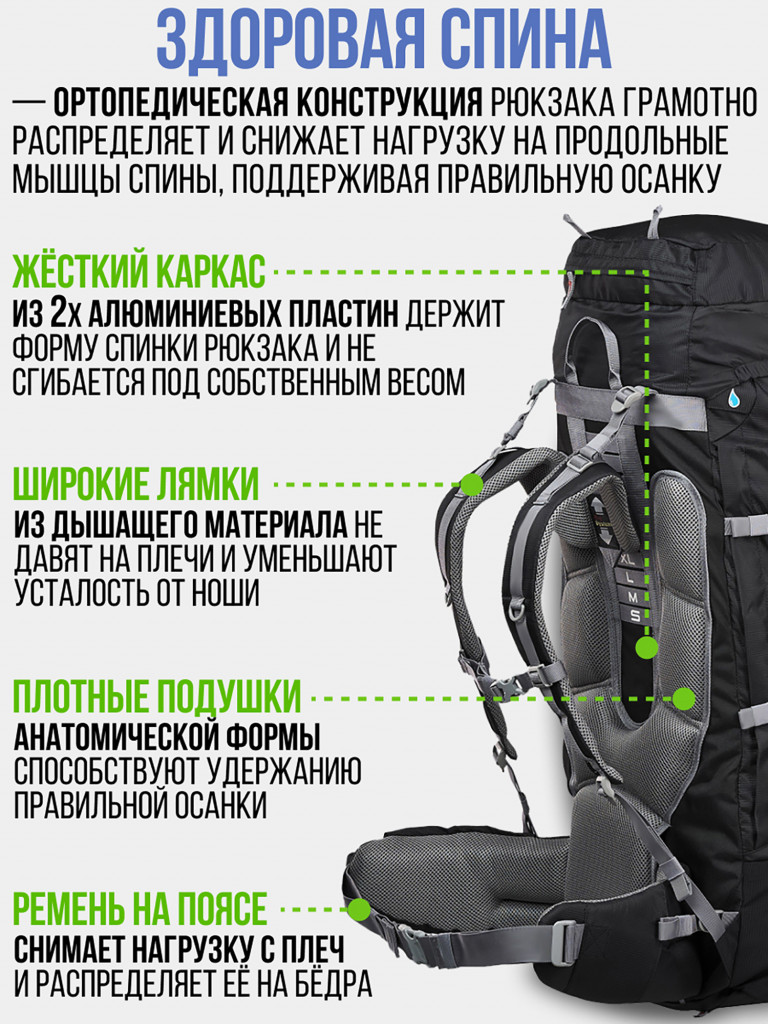 Рюкзак туристический Trek Planet Colorado 90